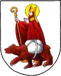 Korbinian mit dem Korbiniansbären