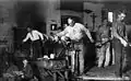 Foto aus der Glashütte Wilhelm Kralik Sohn in Eleonorenhain 1925
