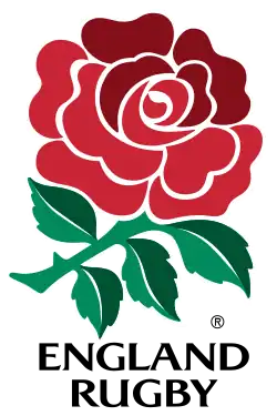 Logo der Rugby Football Union und der Englischen Rugby-Union-Nationalmannschaft