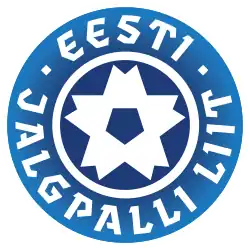 Logo des estnischen Fußballverbandes Eesti Jalgpalli Liit (EJL)