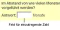 Beispiel Zahlenantwort