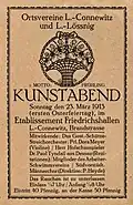 Anzeige für eine Veranstaltung
