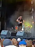 Greis während seines Auftrittes