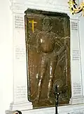 Epitaph Heinrich II Graf zu Hardegg *1538, † 13. April 1577 Gruft in der Pfarrkirche Ober­hautzen­tal NÖ