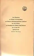 IB 507/A Wilhelm Busch: Hernach, Sonderausgabe für die Wilhelm-Busch-Gesellschaft, Schmutztitel mit Zudruck