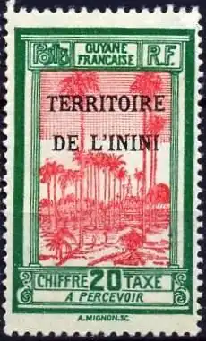 Marke zu 20 Centimes