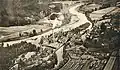 Luftbild vor 1920 (die Werksbahn fährt noch durch den Ort zum Bahnhof Groß Särchen)