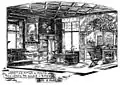 Villa Kolbe, Herrenzimmer, Zeichnung von O.&nbsp;March