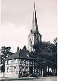 Das niedergelegte Küsterhaus Ecke Asbacher Str./ Markt