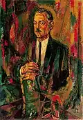 Unterrichtsminister Theodor Piffl-Perčević, 1971, Öl/Leinwand