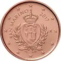 San-marinesische 1-Cent-Münze (2017)