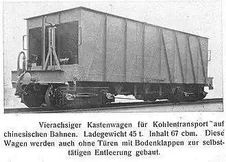 Regelspur Selbstentladewagen
