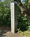 Stele mit Inschrift