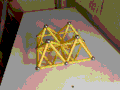 Tetraeder-Oktaeder-Stäbchen-Animation