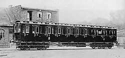 Triebwagen 2993 (2./3.&nbsp;Klasse) im Werk von van der Zypen & Charlier, 1906