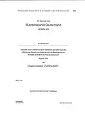 Muster der Verleihungsurkunde aus dem Bundesgesetzblatt