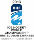 Logo der Qualifikation zur Weltmeisterschaft der Division III der Herren