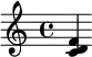  \relative c' { <c d f> } 