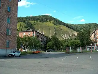 Das Stadtzentrum von Abasa