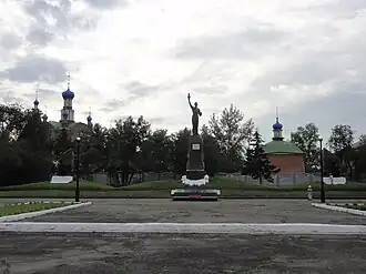 Denkmal für die toten Bergleute in Tschernogorsk