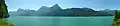 Blick von der Axenstraße nach Westen auf den Vierwaldstättersee, nördlich von Sisikon
