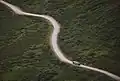 Die Denali Park Road nahe dem Igloo Canyon
