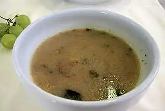 Buchweizensuppe mit Pilzen