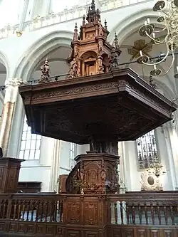 Kanzel in der Nieuwe Kerk