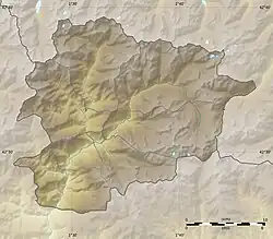 Lagekarte von Andorra