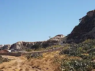 Aufstieg zur Kirche Debre Maryam Korkor