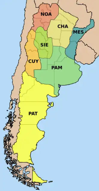 Regionen in Argentinien
