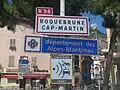 Ortseingang in Roqubrune