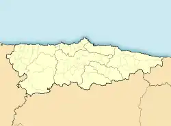 Lagekarte von Asturien in Spanien