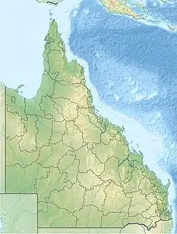 Lagekarte von Australien Queensland