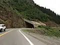 Südlich von Ouray mit Lawinenschutz