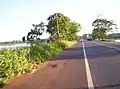 Die BR-364 an der Grenze zwischen São Paulo und Mato Grosso / São Paulo