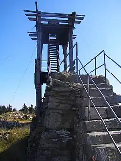 Backöfele, der höchste Aussichtspunkt im Fichtelgebirge auf dem Schneeberg