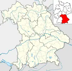 Lagekarte von Bayern