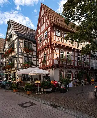 Fachwerkhäuser Ecke Kirchstraße und Aiperturmstraße