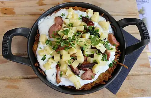Bibeleskäs auf Rösti