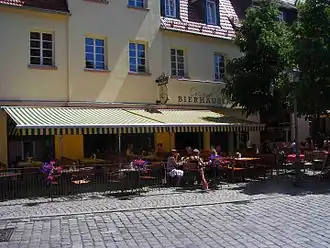 Das Bierhäusla zwischen Marktplatz und Oberer Stadt