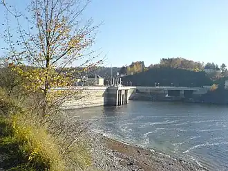 Staumauer der Bleilochtalsperre