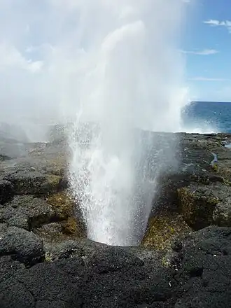 Ein “Blowhole” auf Savai'i (2009).