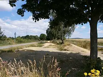 Dirtstrecke neben dem Radweg für diejenigen, die es nicht abwarten können, bis der Weg schlecht wird (zwischen Fiedlbühl und Vohenstrauß)