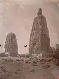 In Vergessenheit und Verfall geratener Mahabodhitempel, wohl 1870er.