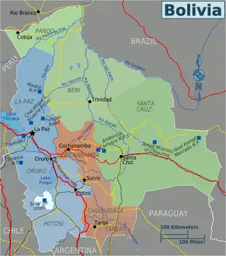 Die Regionen Boliviens