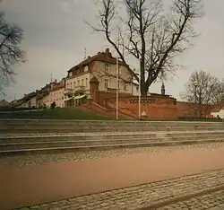 Die Uferpromenade mit dem Bollwerk in Neuruppin