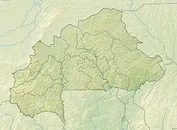 Lagekarte von Burkina Faso