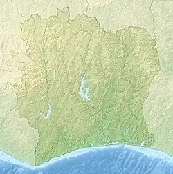 Lagekarte der Elfenbeinküste