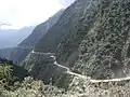 Verlauf der alten Yungas-Straße